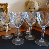 Verres à pied en cristal d'arques modèle Washington