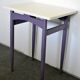 Beige and plum painted wood Thonet-style side table, 1940s.
