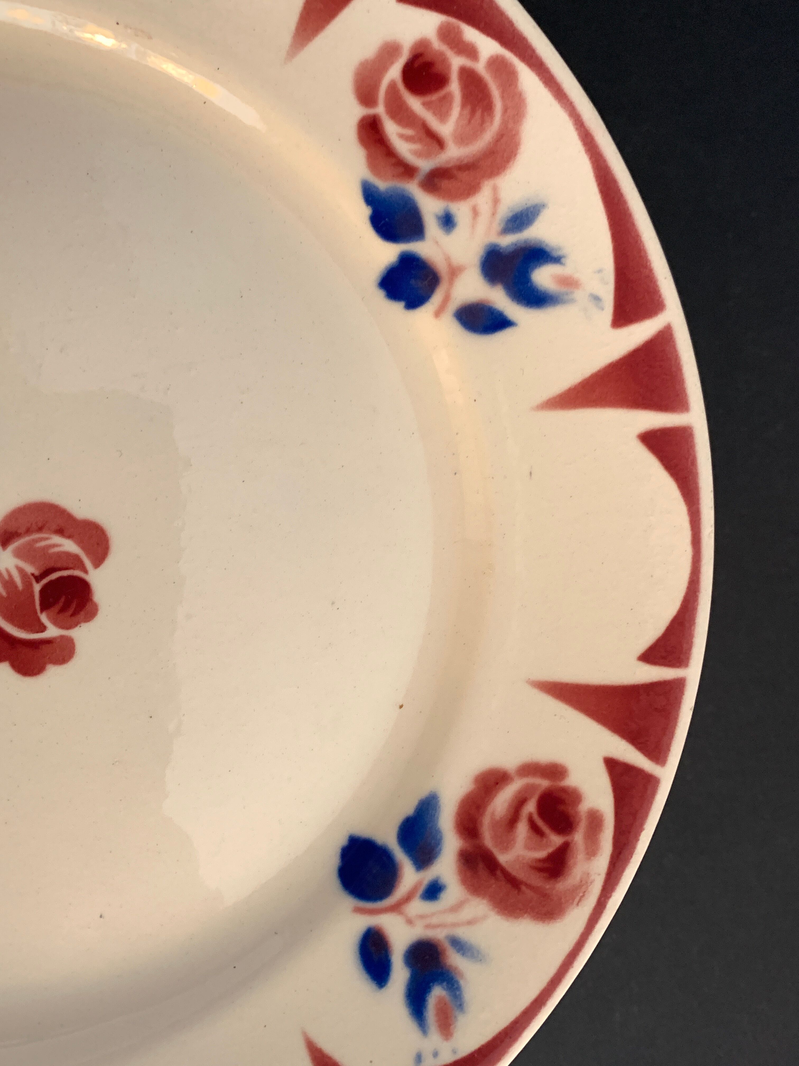 11 Flat plates Badonviller art nouveau