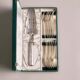 Silver metal dessert service, Henri Carraud