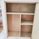 Armoire à pharmacie vintage années 50 en métal beige patiné