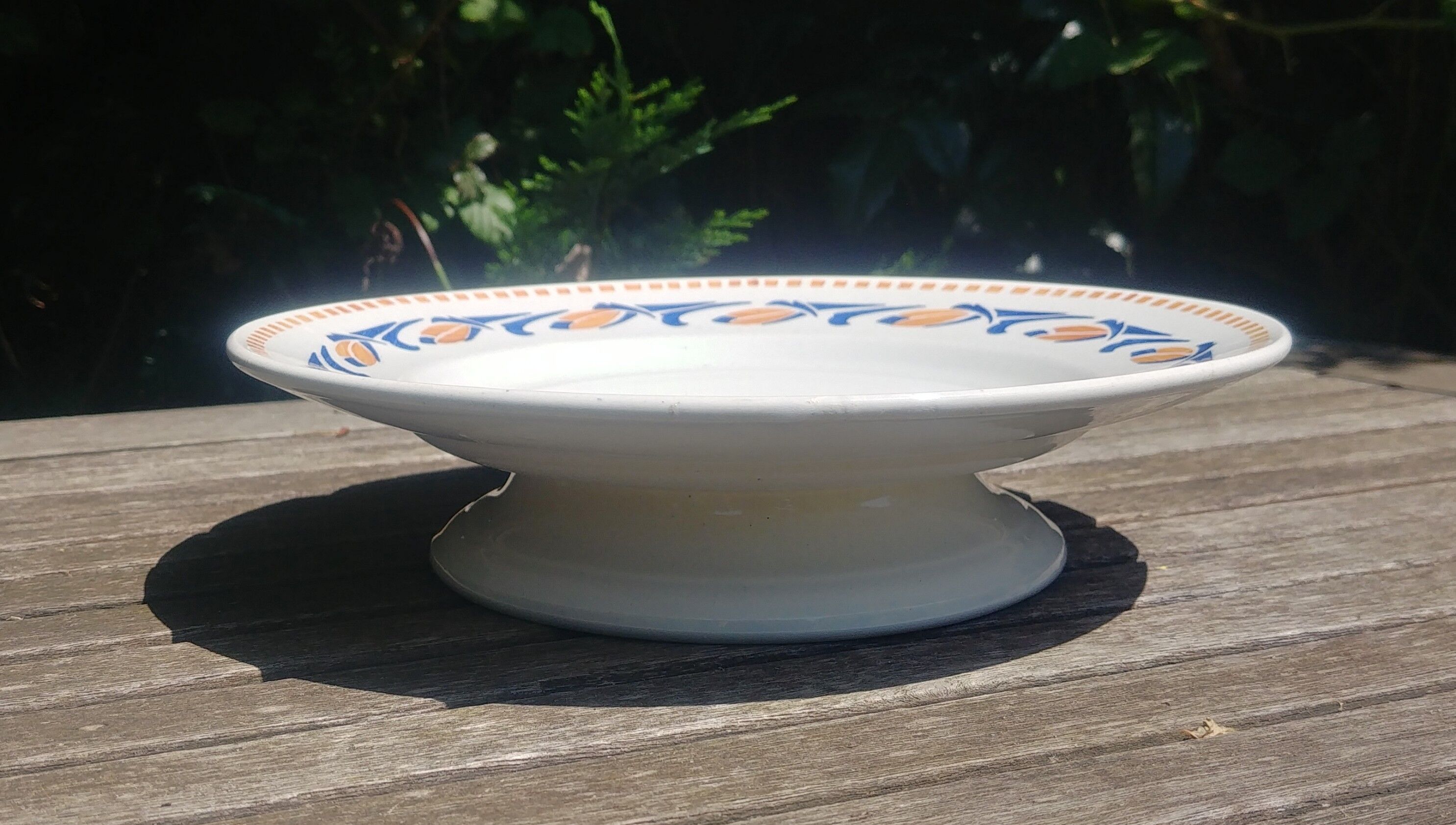 Porcelain fruit cup from the orchies earthenware factory moulin des loups rozoy model