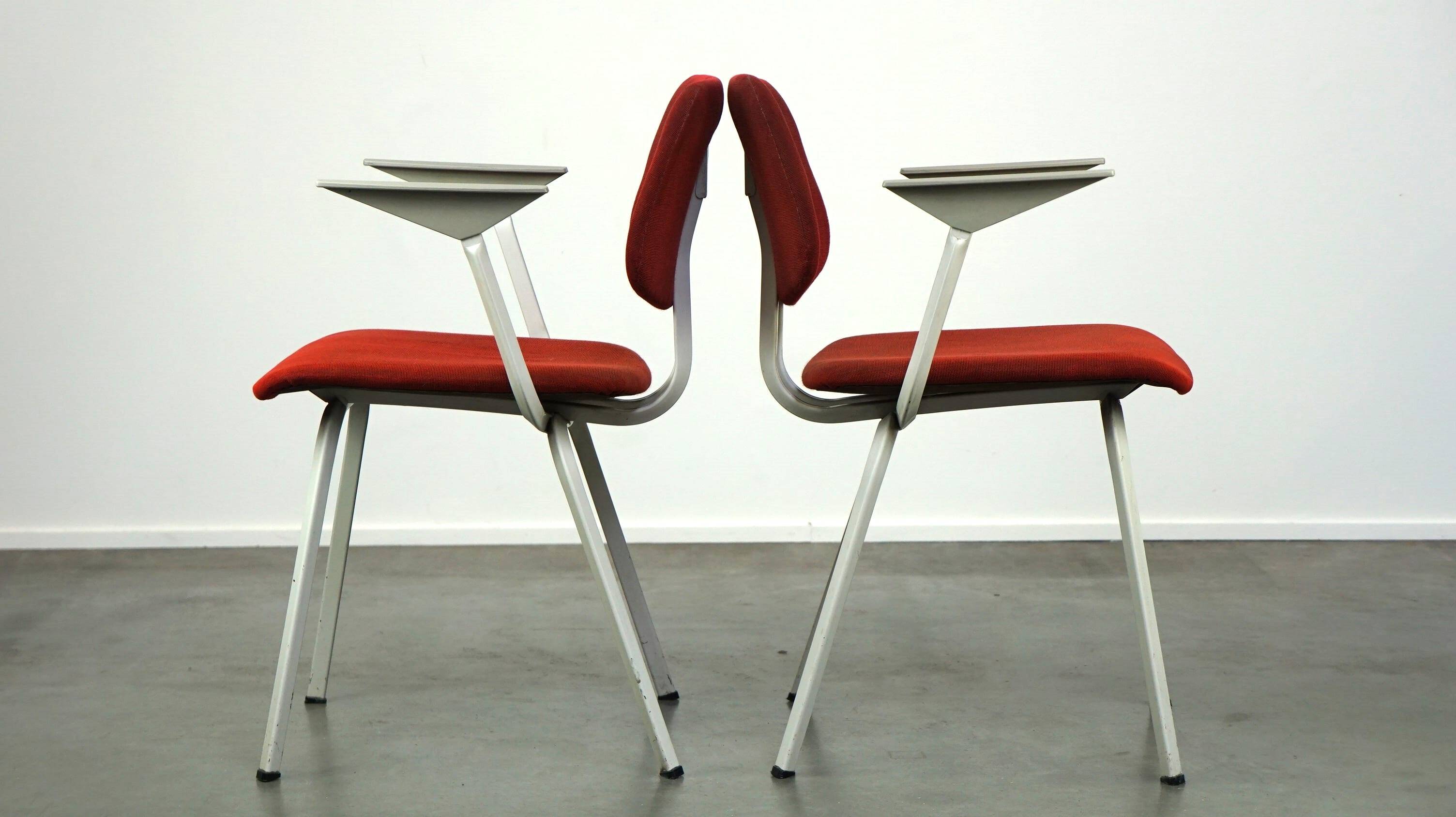 Set of 3 vintage design chairs by Friso Kramer for Ahrend de Cirkel from the late 1960s