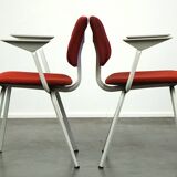 Set of 3 vintage design chairs by Friso Kramer for Ahrend de Cirkel from the late 1960s