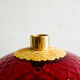 Vintage Czechoslovak Red Glass Table Lamp by Jablonecké Sklárny, 1970s