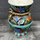 Vallauris vase signed JTF AC - Floral decoration - H 30 cm