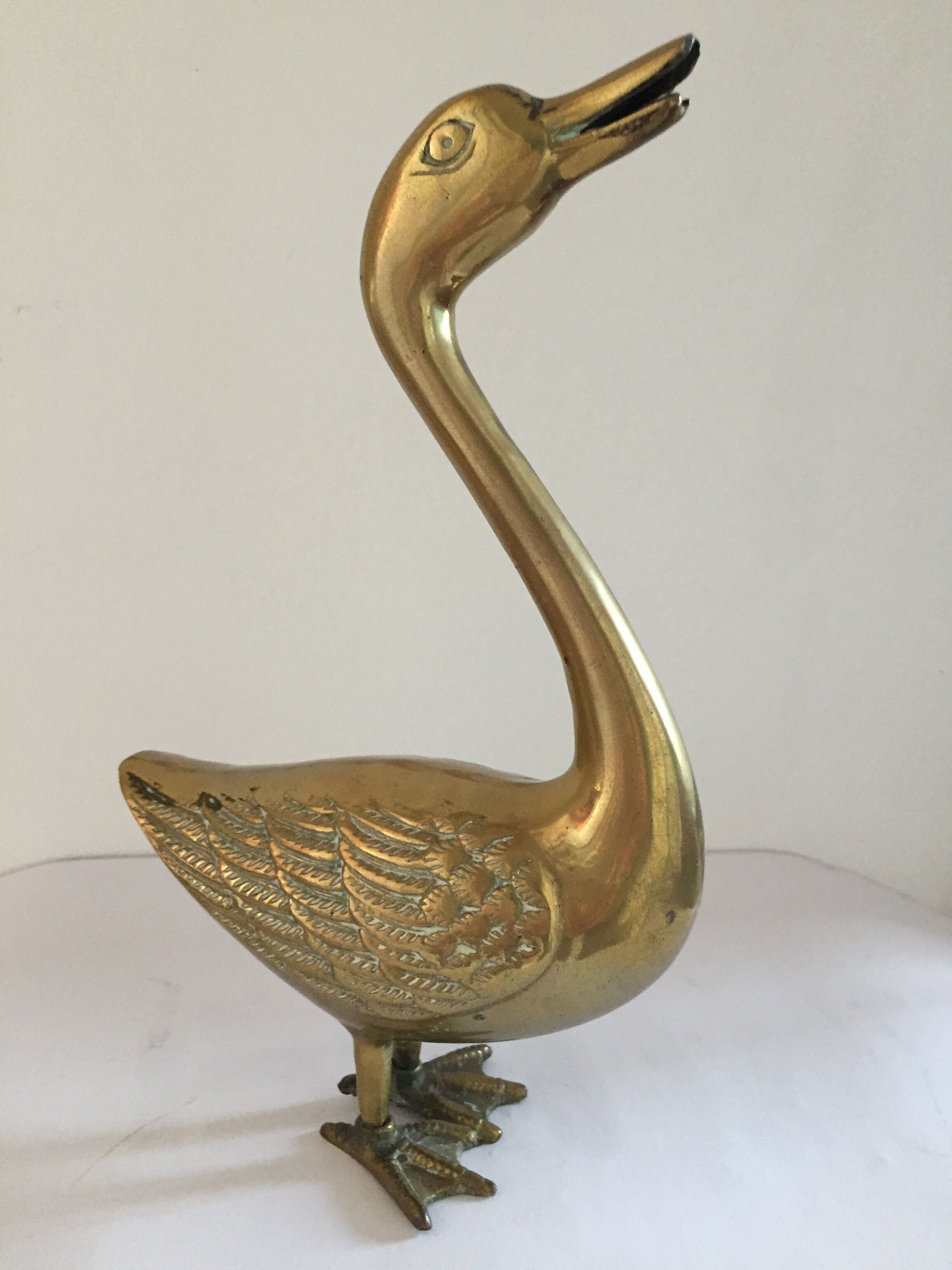 Duck in brass