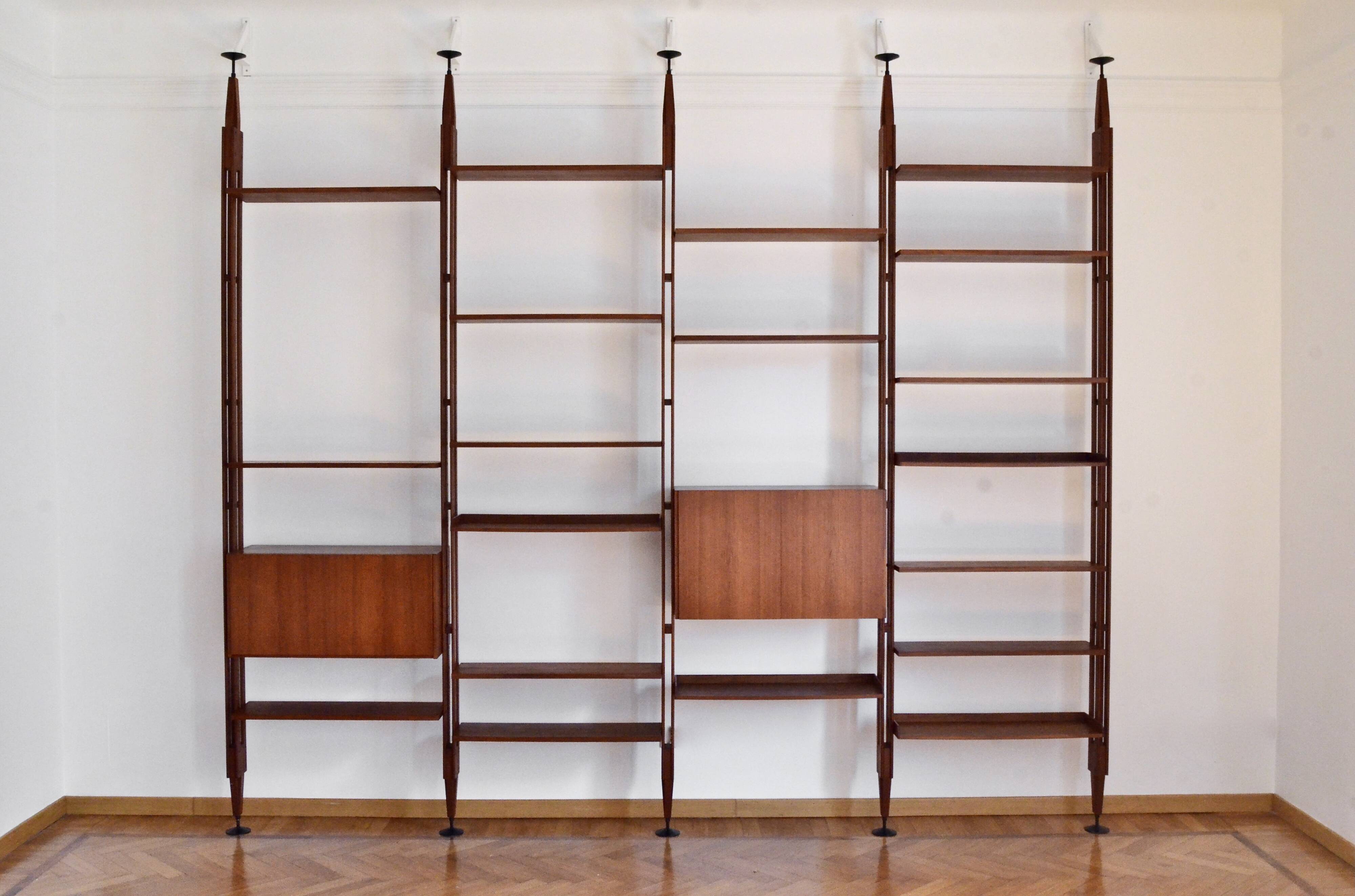 Midcentury Franco Albini For Poggi Italian Floor To Ceiling