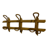 Italian rattan coat rack