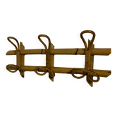 Italian rattan coat rack