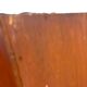 Vintage wall display cabinet in shallow wood / wall cabinet / shelf