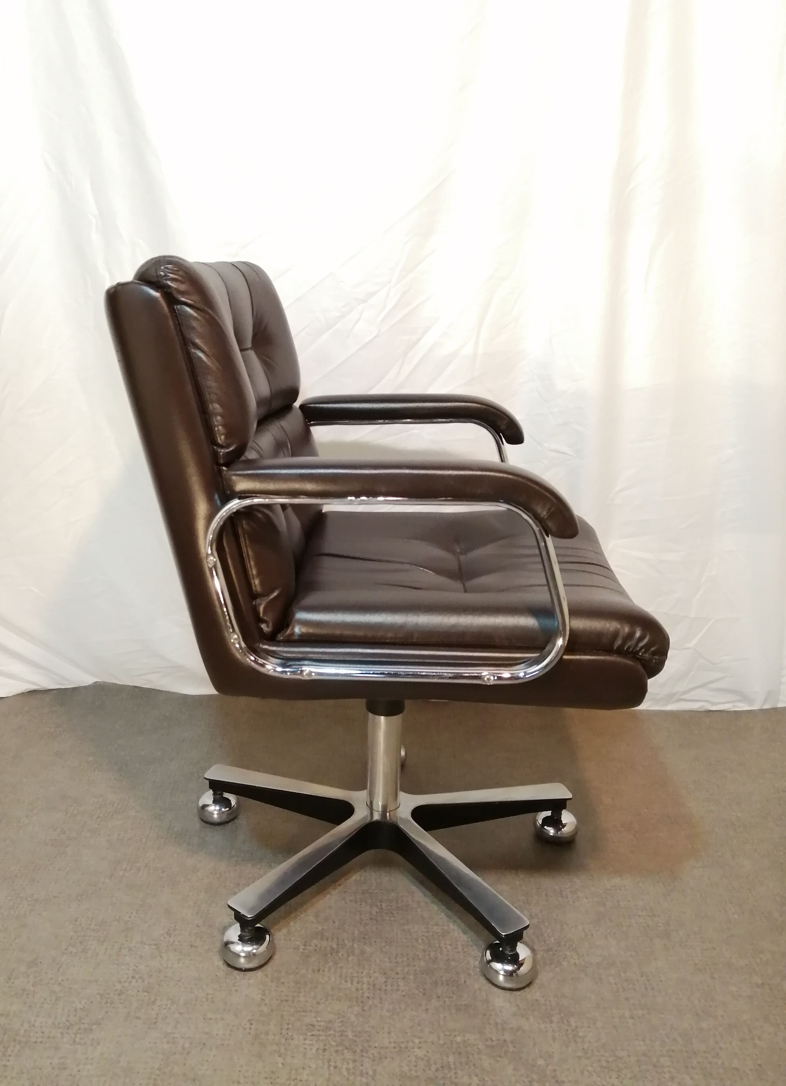 Fauteuil de bureau italien vintage