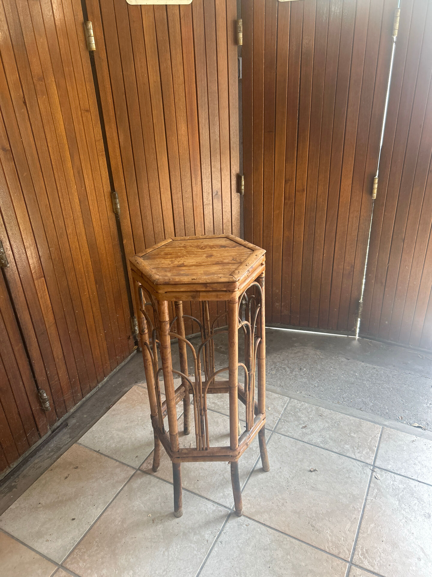 Rattan bar stool