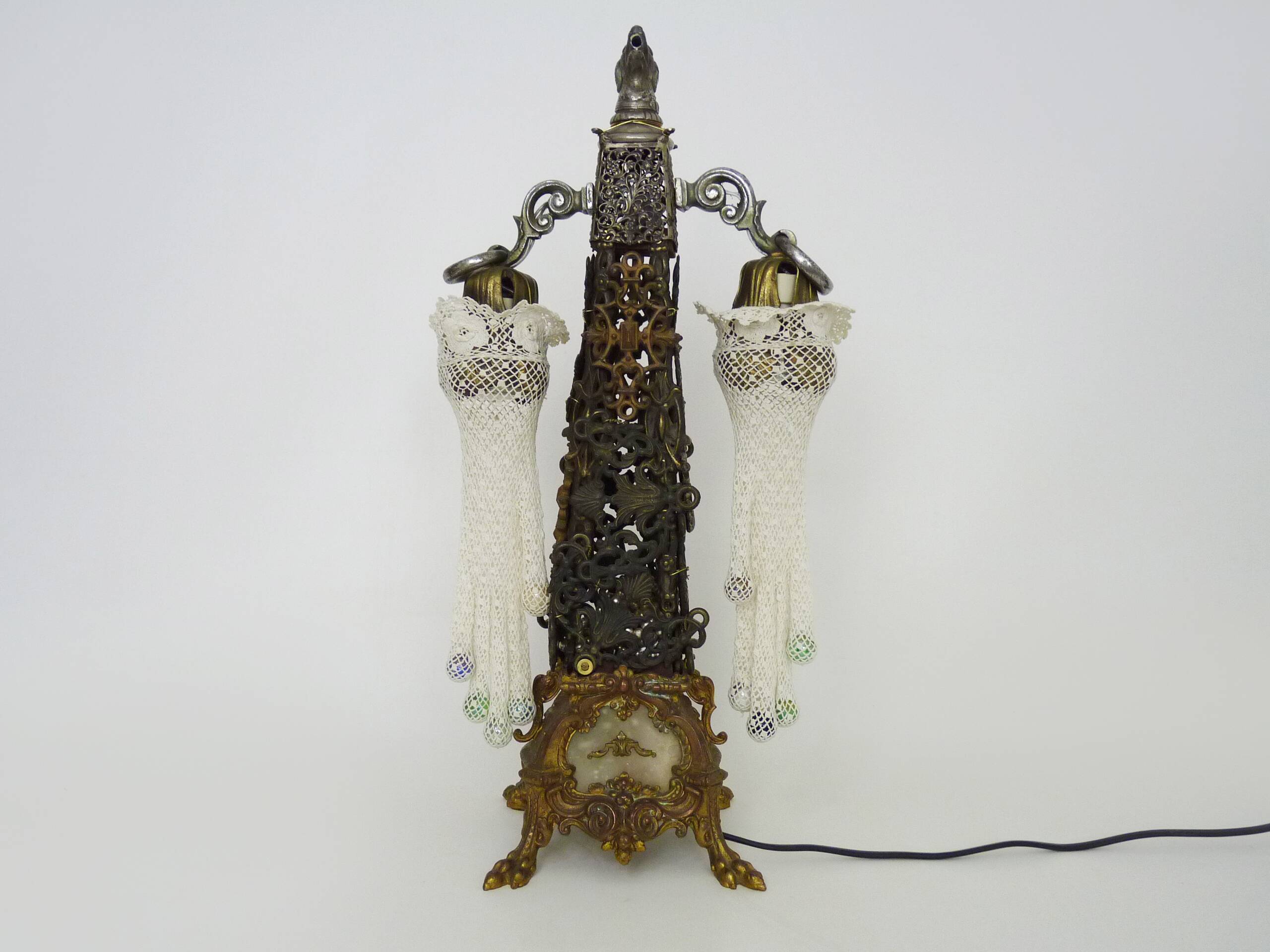 Unique piece. Prototype of floor lamp, bedside lamp. Dutch artist