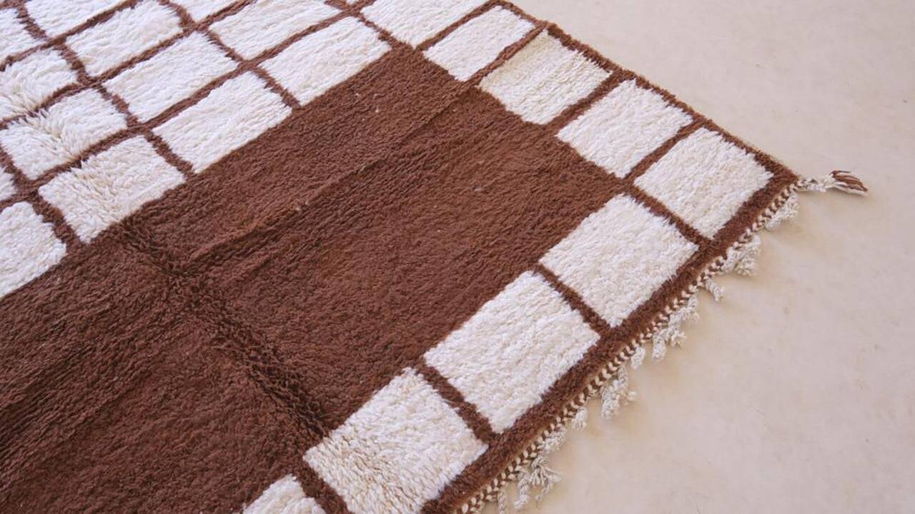 Tapis beni ouarin fait main traditionnelle taille 150 x 250 cm