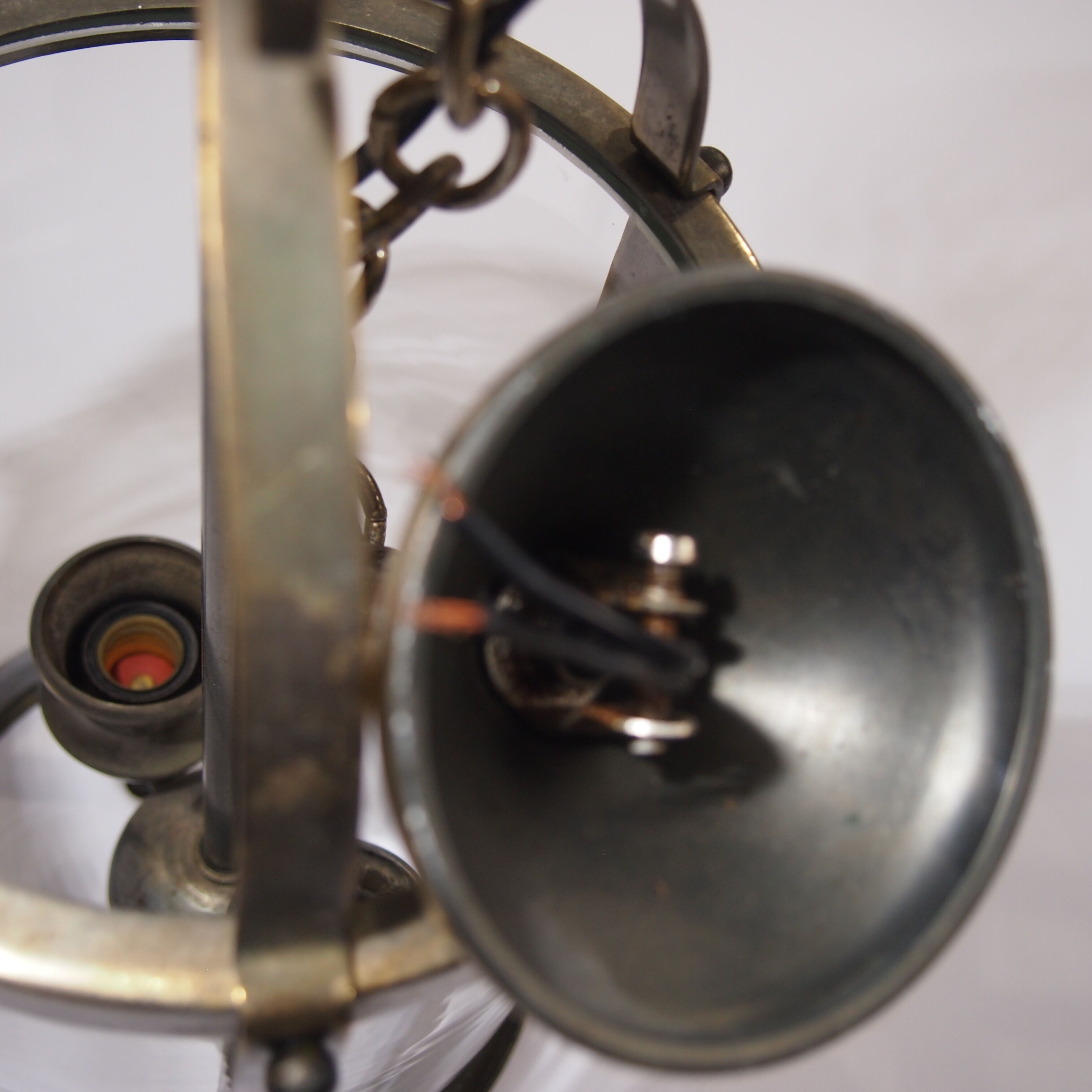 Pair of Vintage Lantern/Brass Suspension