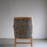 Swedish Grace floral birch wood armchair
