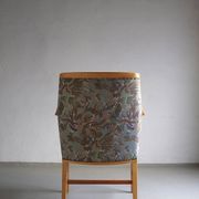 Fauteuil en bois de bouleau à motif floral Swedish Grace