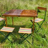 Vintage 1950's picnic table & chair