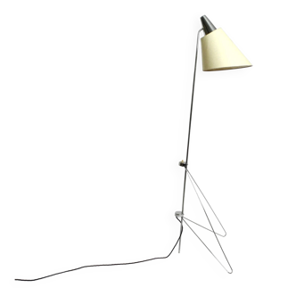 Original 1960s metal chrome floor lamp by Josef Hurka for Napako Czech