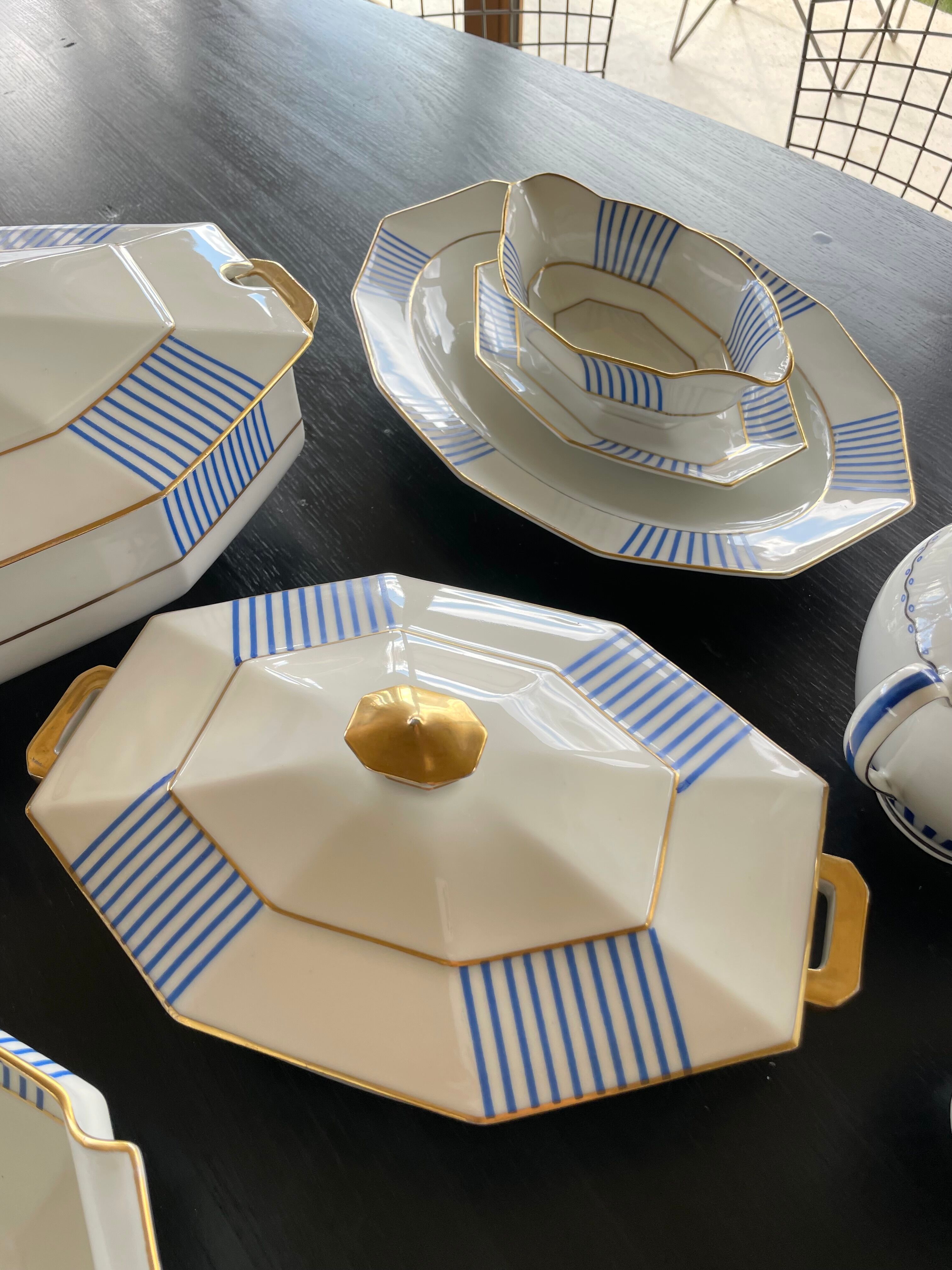 Set XXL crockery Limoges A.Lanternier