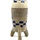 Ceramic rocket, spaceship bottle, France 1940s-1950s