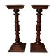 Pair of Renaissance-style stools in walnut - 19th century.