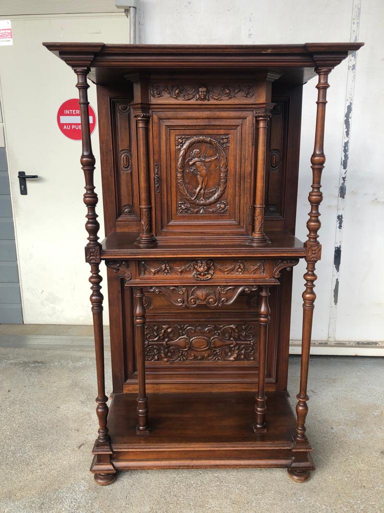 Credence In Walnut Style Renaissance Late Nineteenth Century - Buffet - Dessert