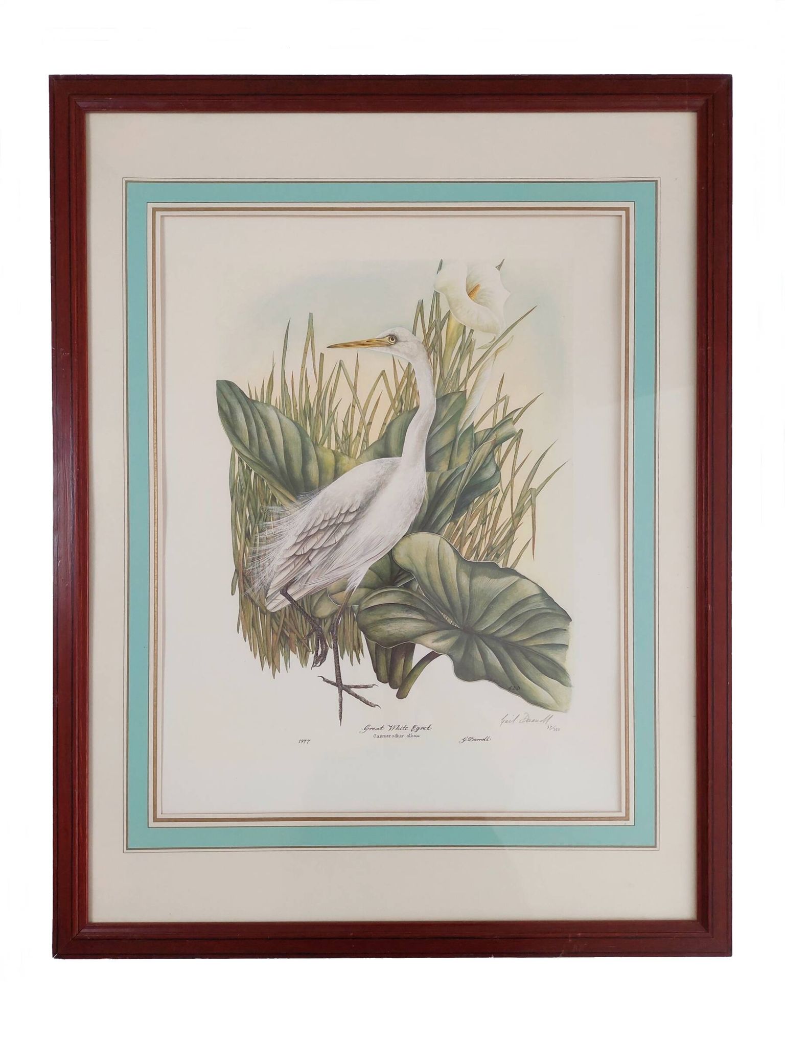 Paire de lithographies originales signées au crayon Gail Denise Darroll