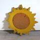 Golden sunburst convex vintage mirror from the 1960s.