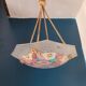 Suspension octogonale en verre sablé Loys Lucha