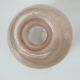 Frosted pale pink glass carafe 29 cm