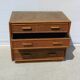 Commode vintage 4 tiroirs en rotin et bambou