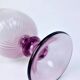 Set of 6 purple crystal wine glasses from the 70s/80s.
