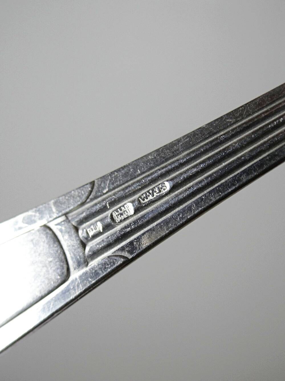 6 vintage/antique silver-plated trident forks, art deco style, SFAM