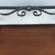 Wrought iron and ceramic shelf – Germany, 1970s