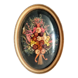 Frame domed dried flowers