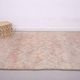 Tapis marocain vintage pâle 197 x 306 cm, tapis en laine berbère, tapis fait main boho