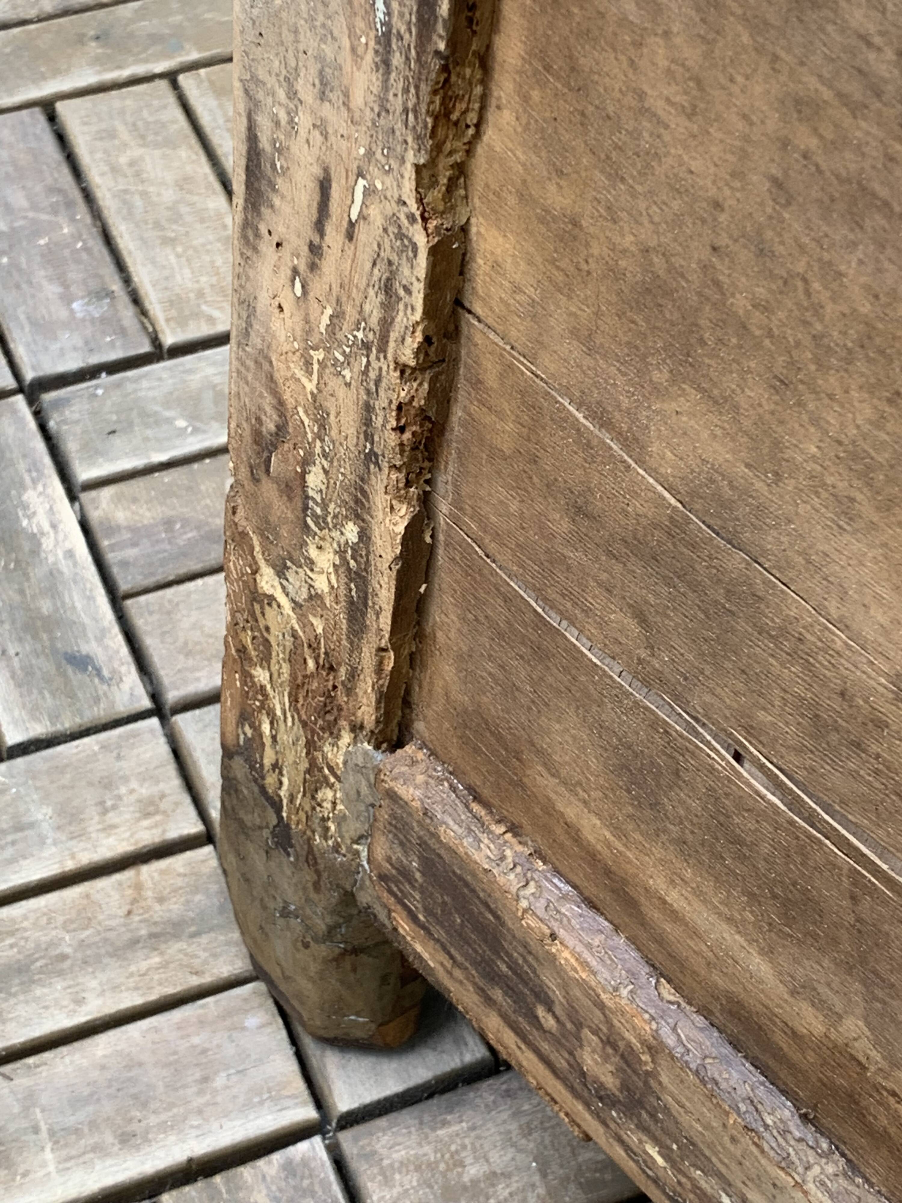 Armoire parisienne vitrée en bois brut, 1940