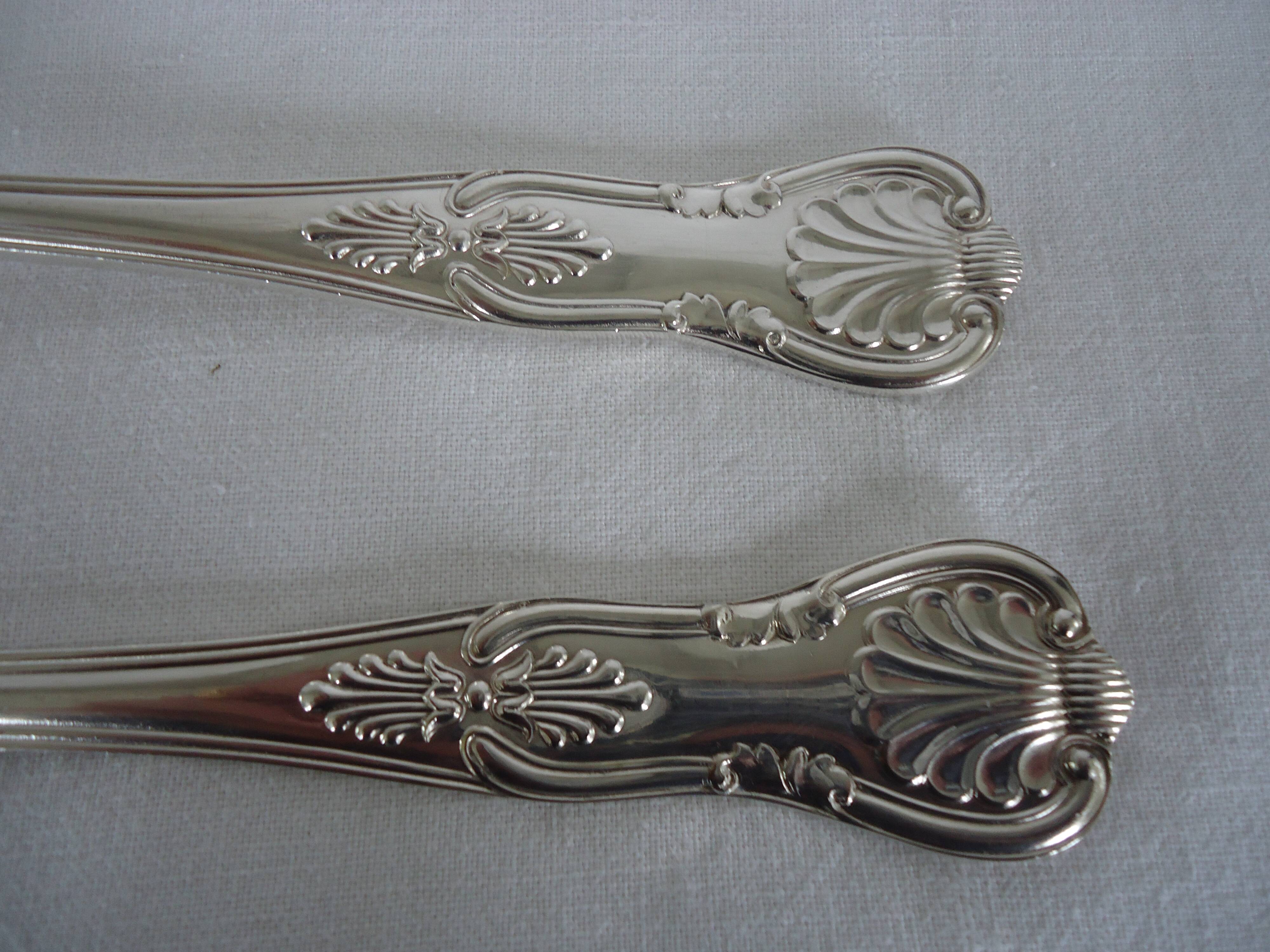 Paire de couverts de service, plaqué argent sheffield england