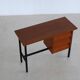 Vintage teak metal sidetable
