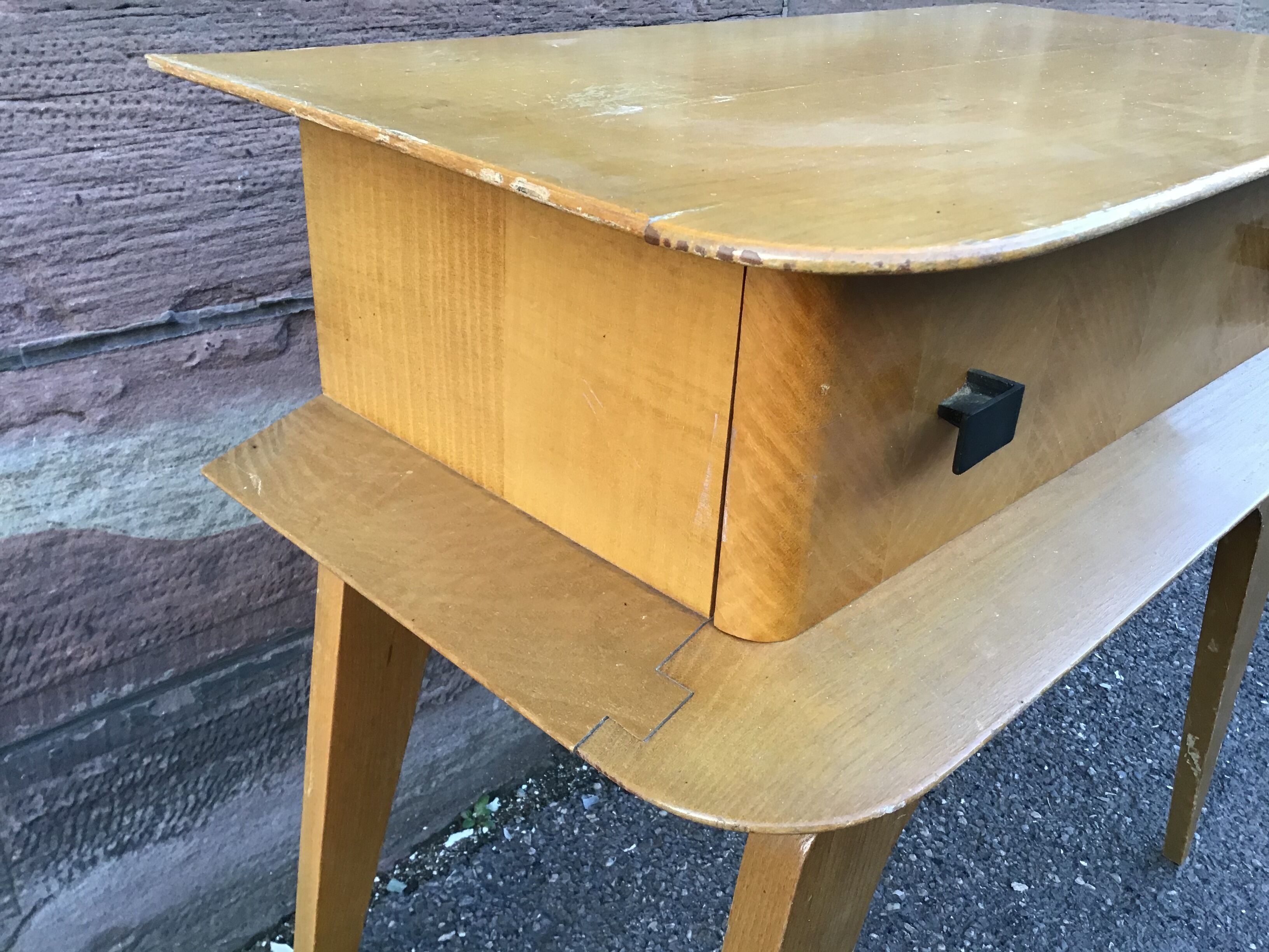 Small vintage 1960 Scandinavian nightstand