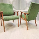 Two vintage armchairs