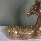 Vintage brass royal deer