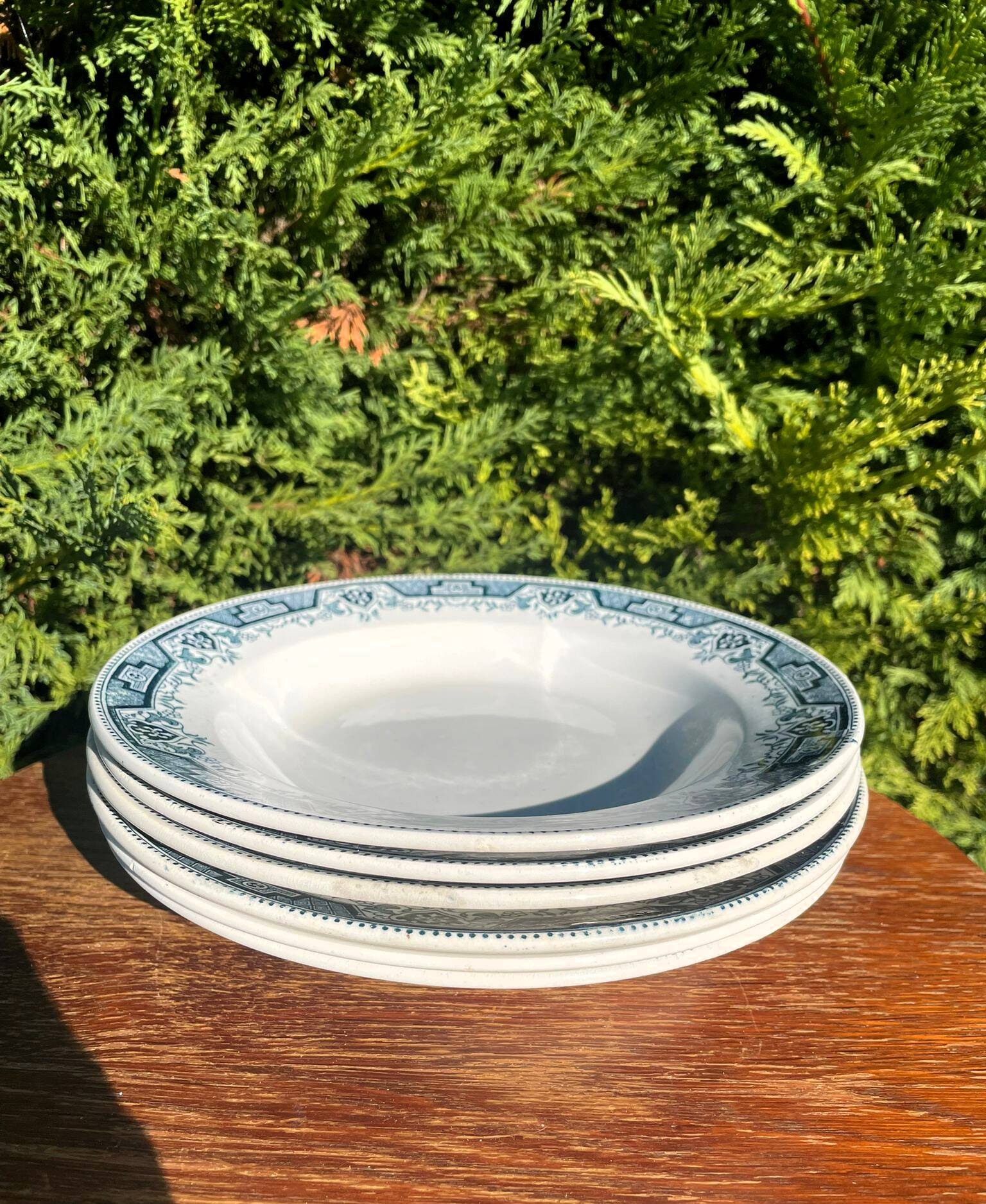 Lot of 6 ironstone plates (Morocco series)