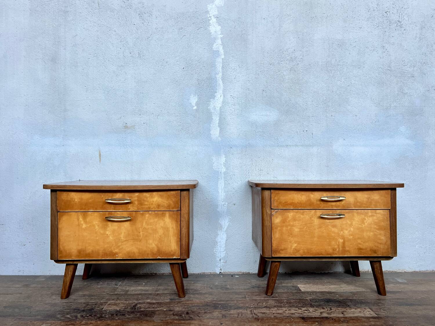 Paire de chevet / table de nuit vintage