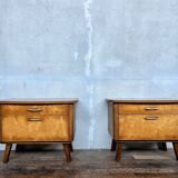 Pair of vintage bedside tables / nightstands