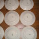 6 dinner plates, 6 plates service hollow earthenware Longchamp model Lutèce