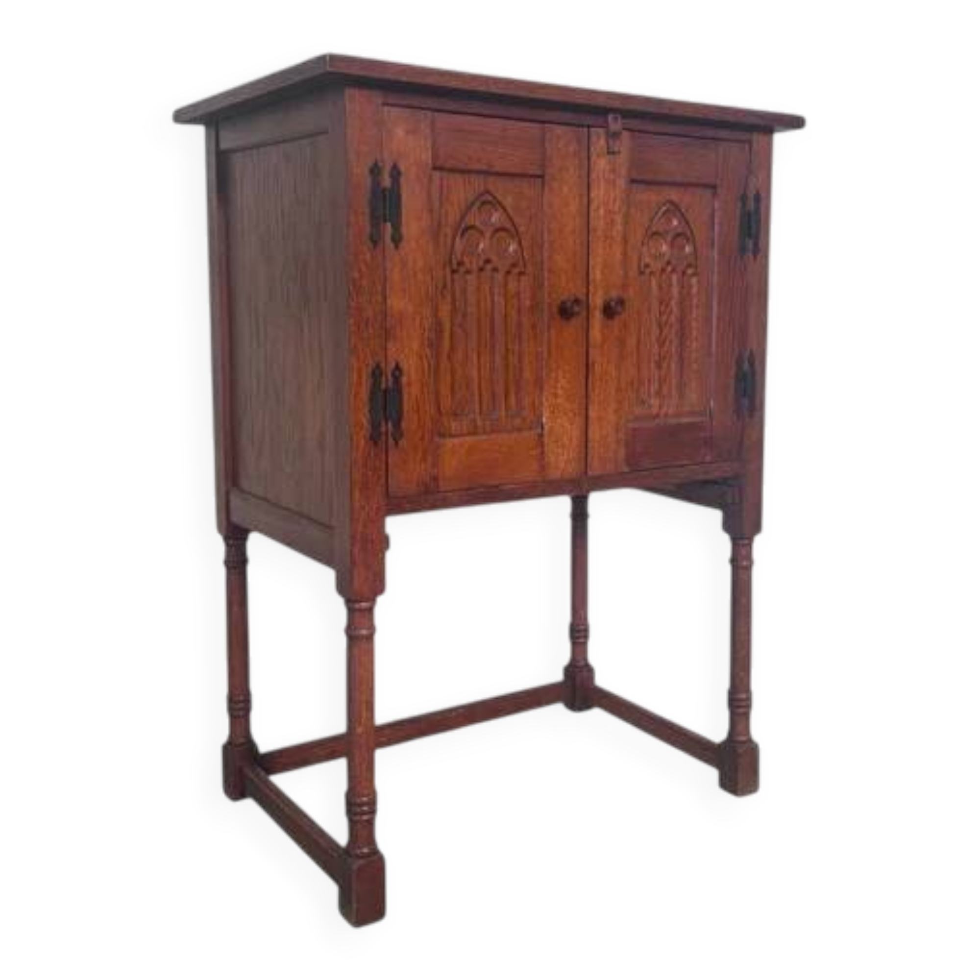 Vintage oak hall cabinet, 1960s