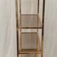 Gold and smoked glass shelf 1970